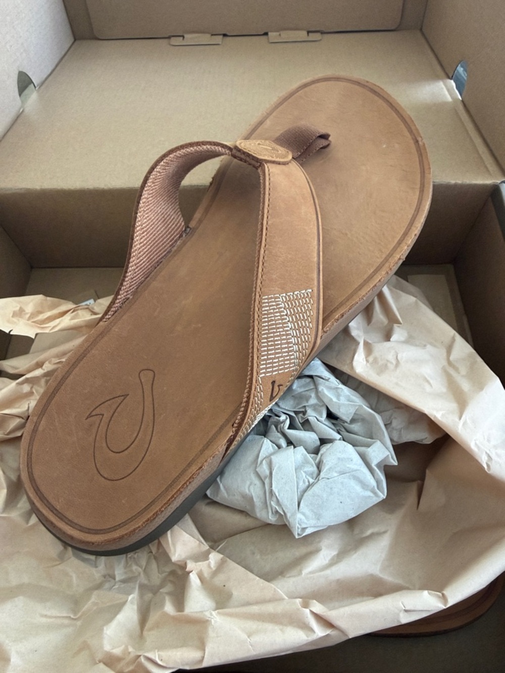 Olukai Flip Flop Sandal brown